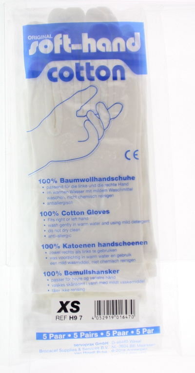 Softhand Verbandhandschoen Soft Cotton XS 5 Paar