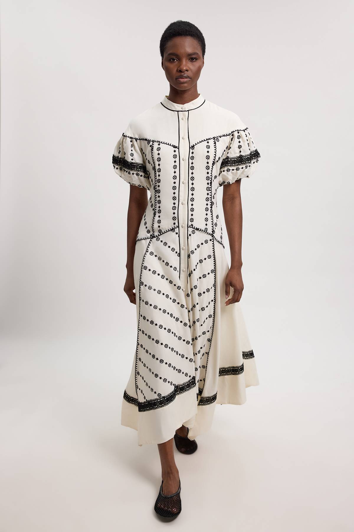KarenMillen Robe Chemise À Ourlet Mouchoir Avec Détails Contrastants