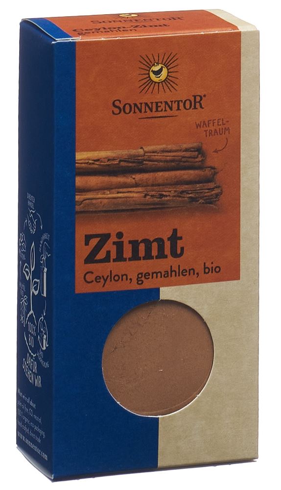 SONNENTOR Zimt Ceylon<br>40 g, Beutel, gemahlen BIO