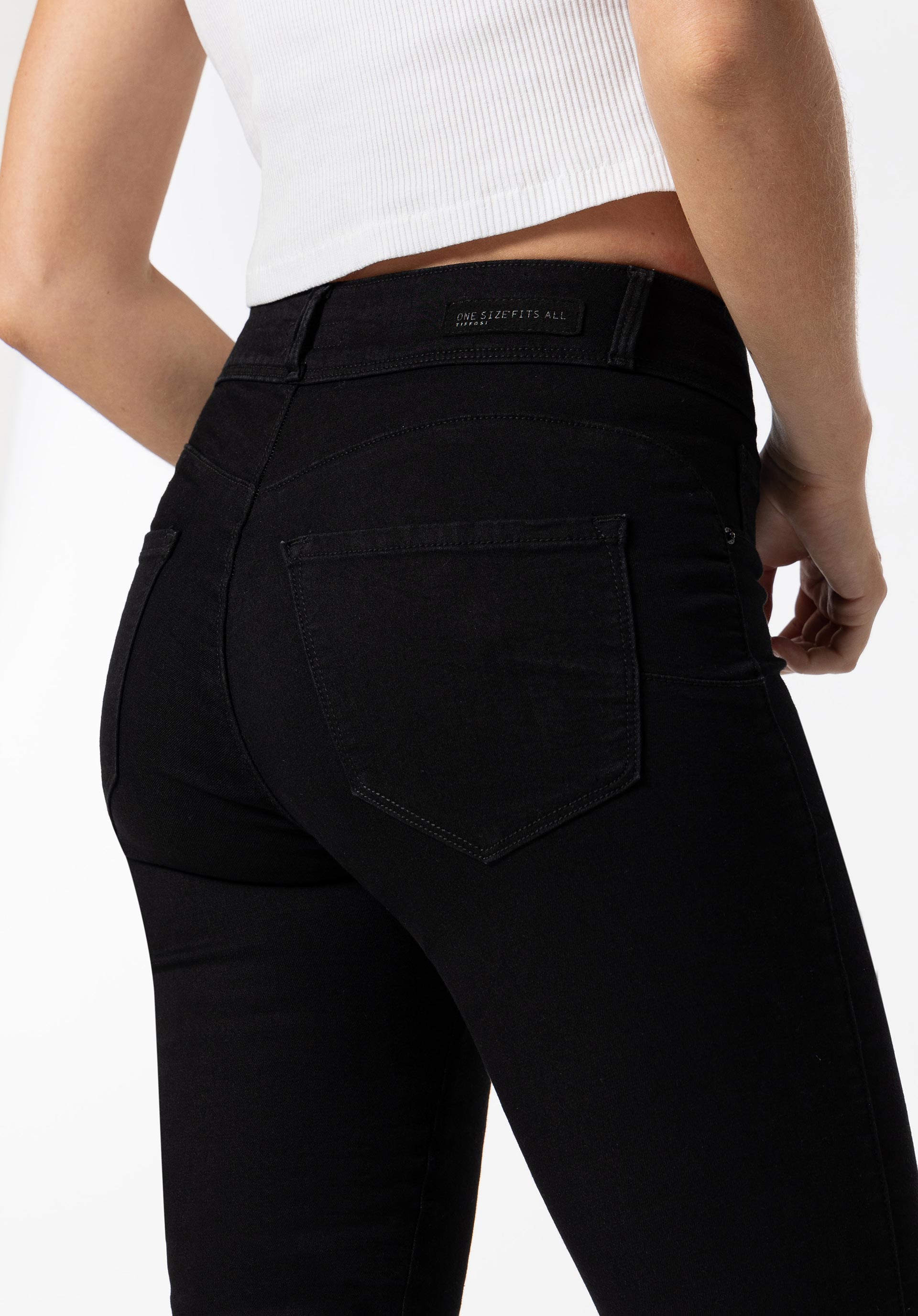 Jeans One Size Skinny Silhouette Cintura Alta