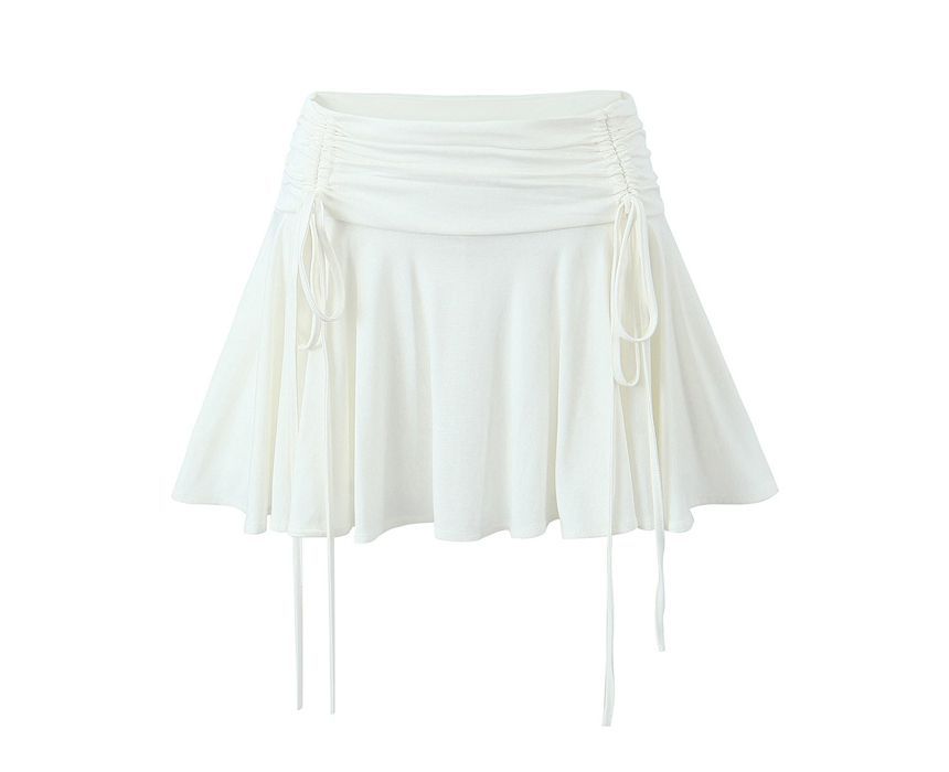 Ulark - Balletcore hoge taille effen mini A-lijn rok