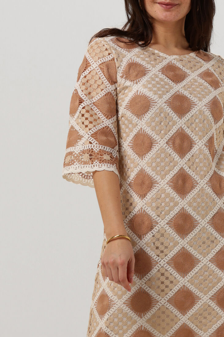 ANA ALCAZAR beige ana alcazar mini jurk 049510-3322