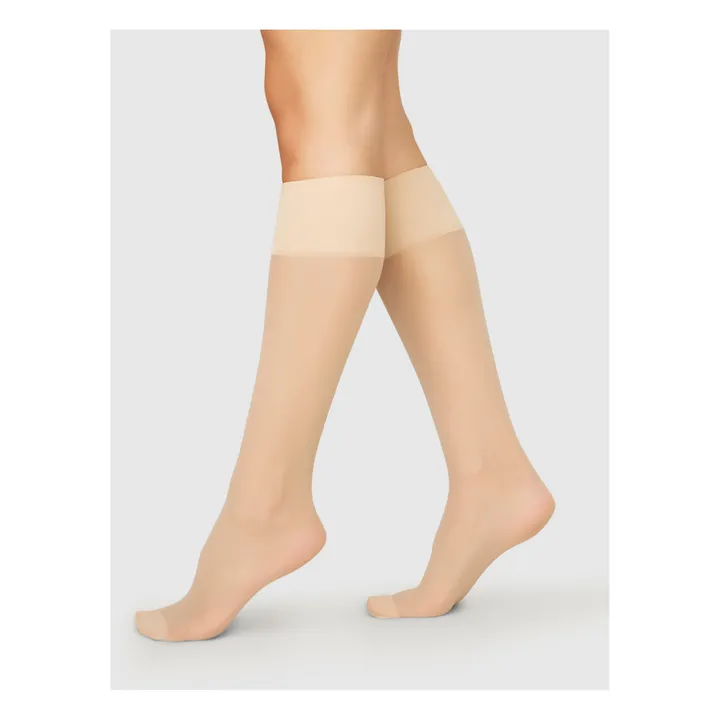 Swedish Stockings Lot 2 Mi-Bas Elin 20 Deniers | Beige