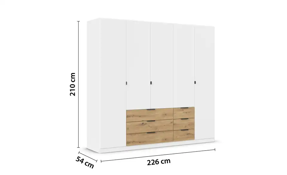 Drehtürenschrank Davoa 226 cm