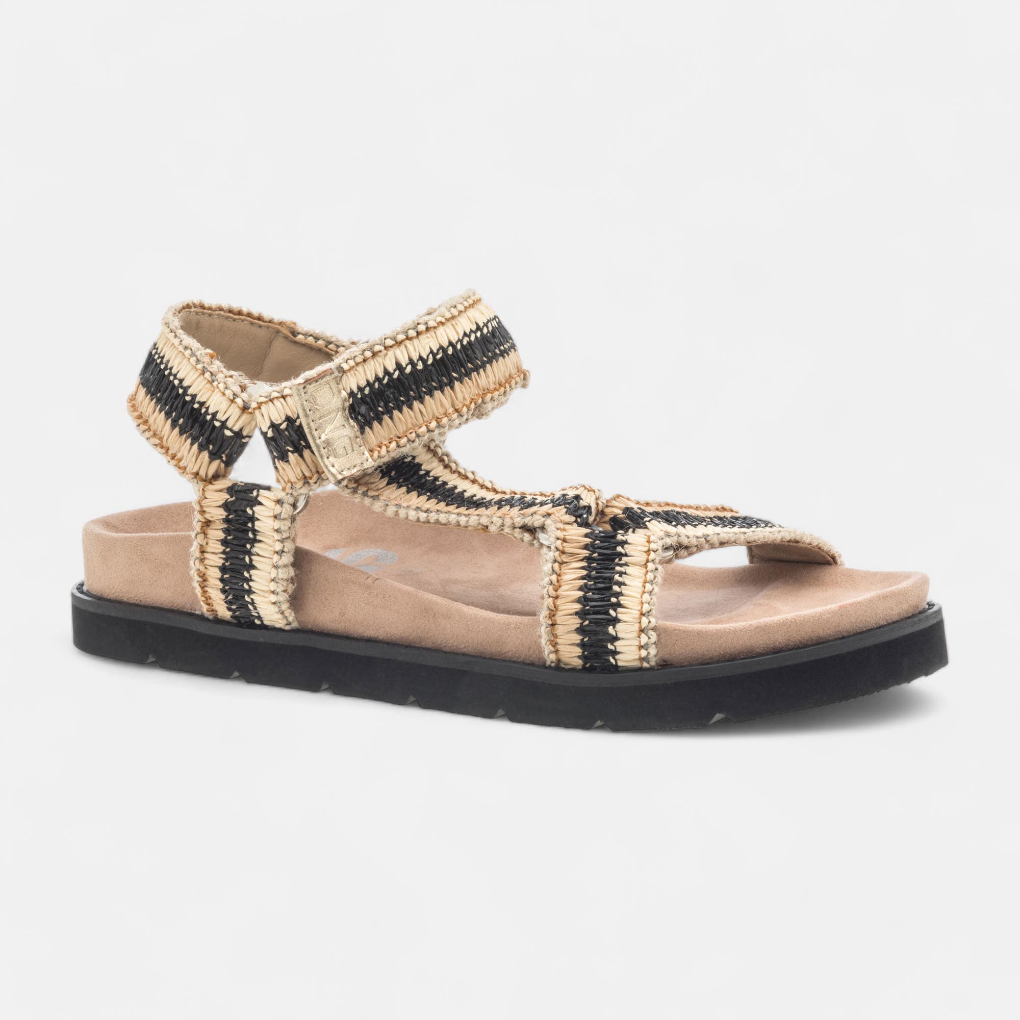 Mules semelle liège Femme noir