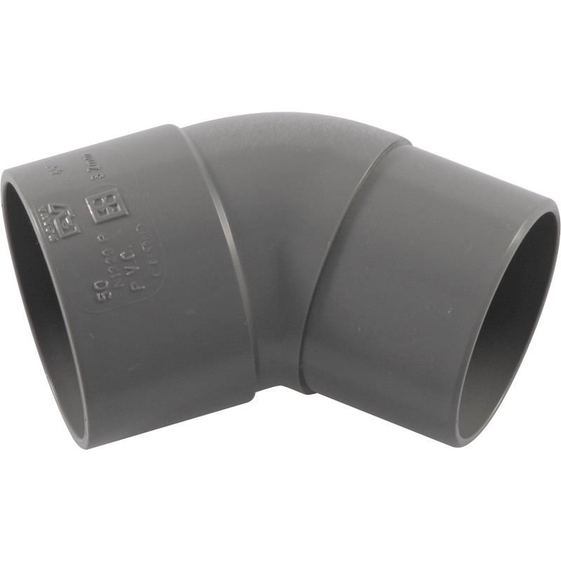 PVC bocht 45º 32mm 1x lijmmof