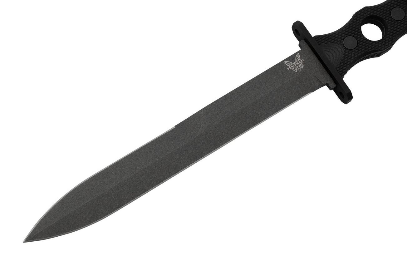 Benchmade SOCP Black 185BK CPM 3V vaststaand mes, Greg Thompson design