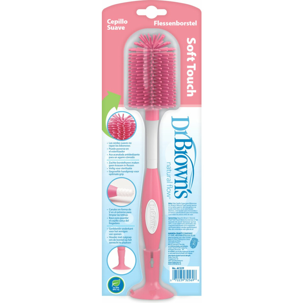 Dr. Browns Flessenborstel Roze