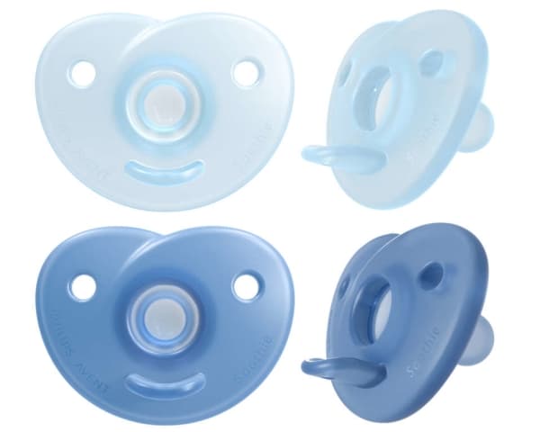 Philips AVENT Soothie SCF099/21 Soothie, Ultramyk, Ortodontisk, Silikon, Gutt, Tåler oppvaskmaskin, 2 stykker