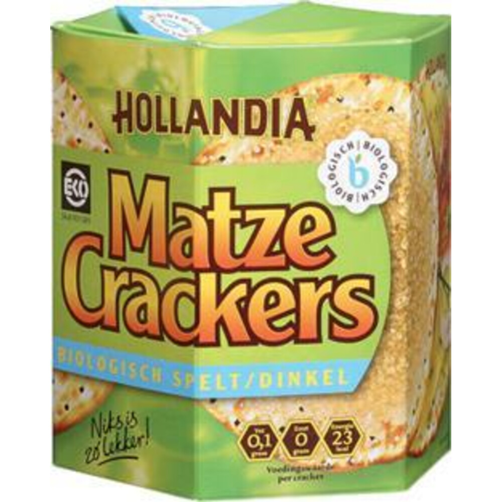 Hollandia Matze Crackers Spelt 100 gr