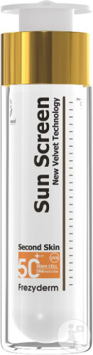 Frezyderm Sun Screen Velvet Visage Résistant À L'Eau IP50+ Flacon-Pompe 50ml
