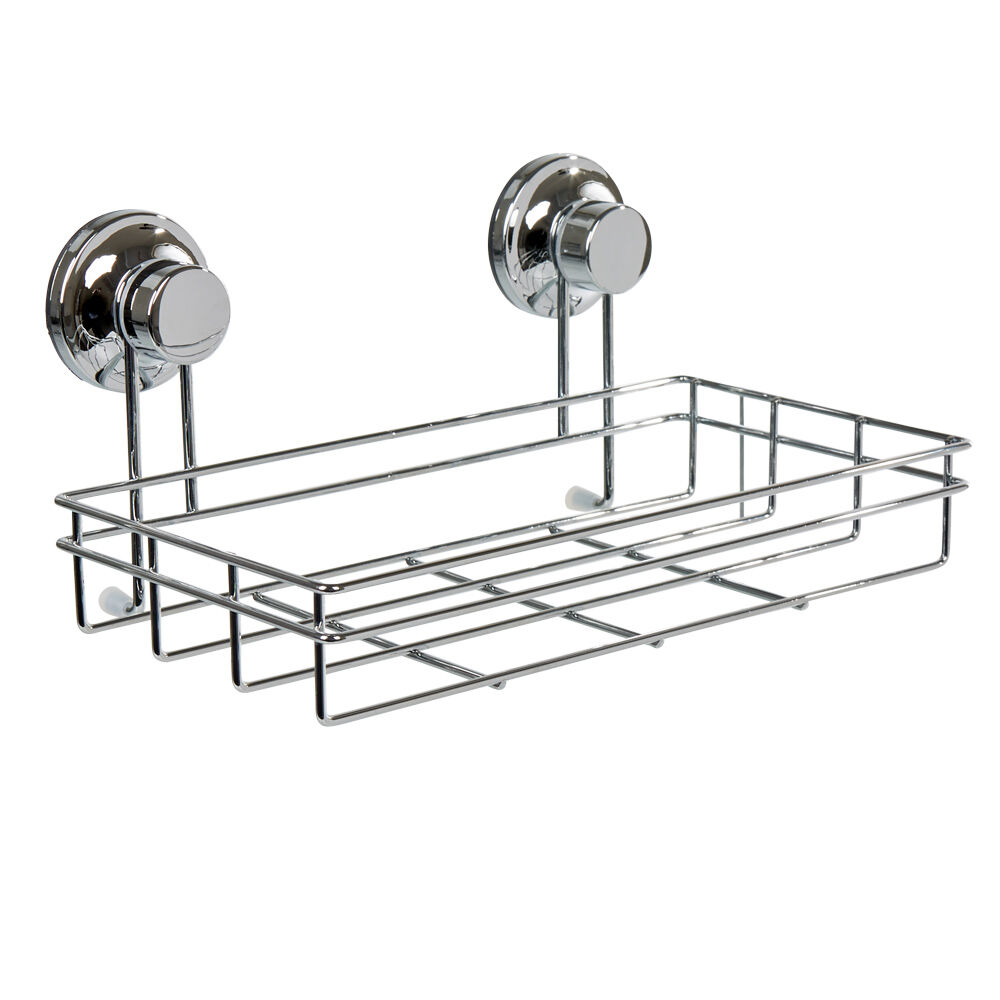 Panier serviteur de douche à ventouse inox