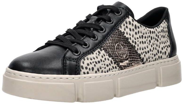 Rieker Veterschoenen Laag zwart