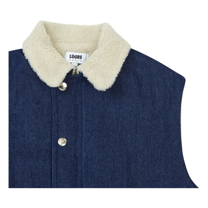 Lours Paris Veste Sans Manches Denim Goose | Bleu jean