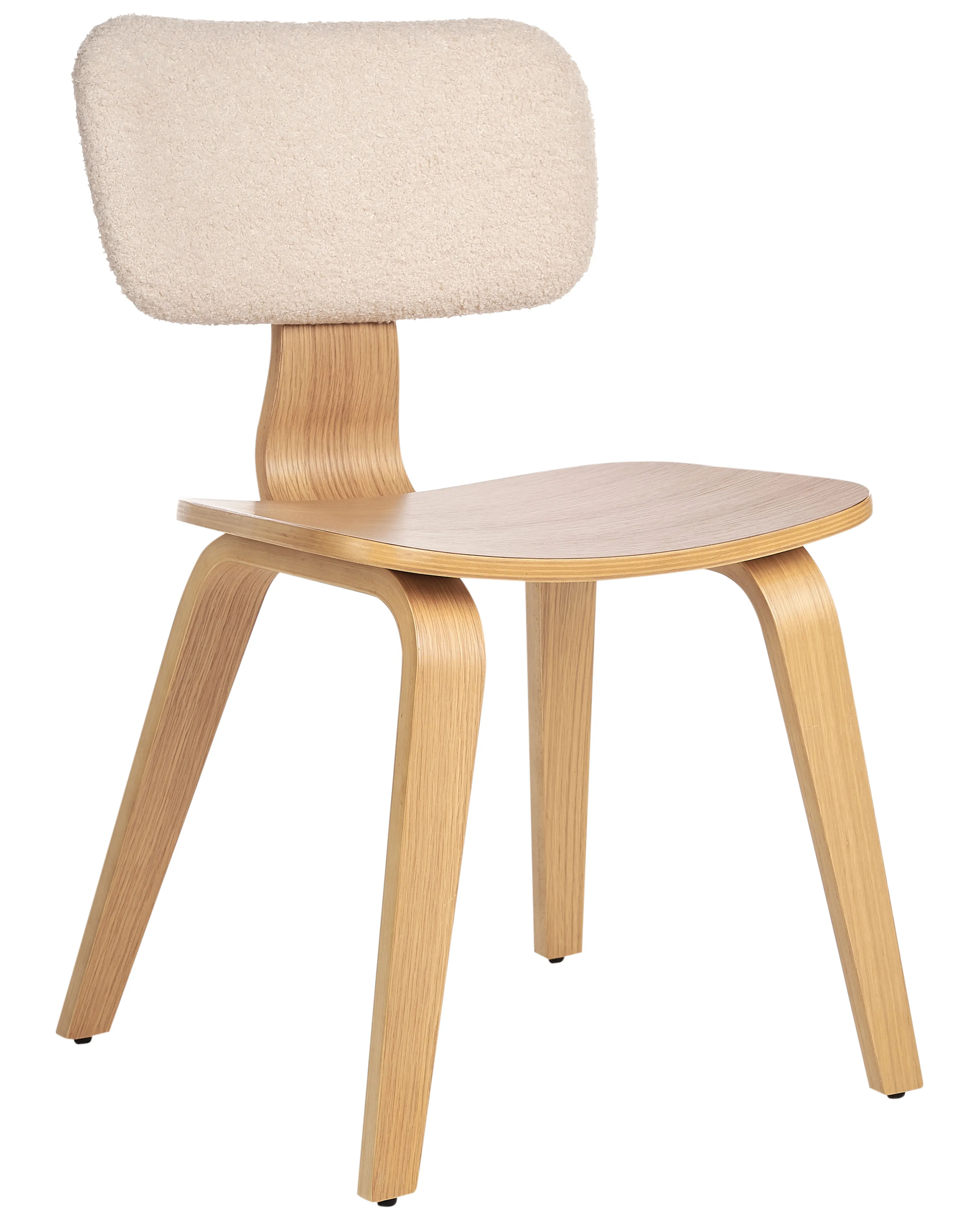 Set van 2 eetkamerstoelen LUCINDA Hout Lichtbruin