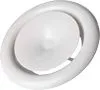 indbl.ventil Ø100mm - RAL 9010 inkl.ramme