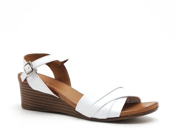 Coco abricot nu pieds talons femme minihy blanc