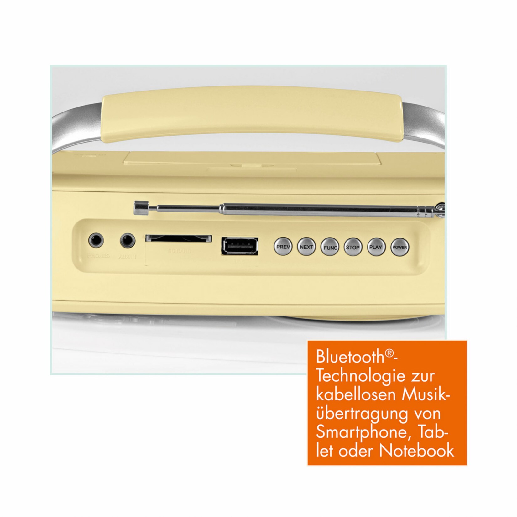 EASYmaxx Radio Retro 6V versch. Farben