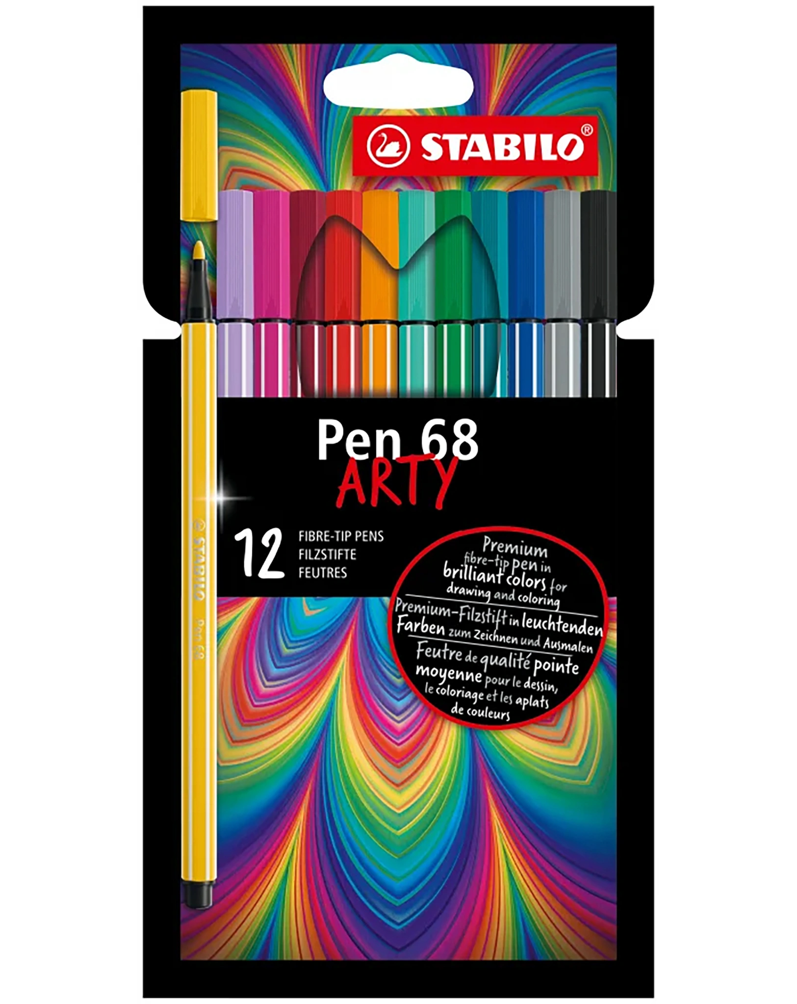 Filzstift STABILO® Pen 68 ARTY Premium 12er-Pack