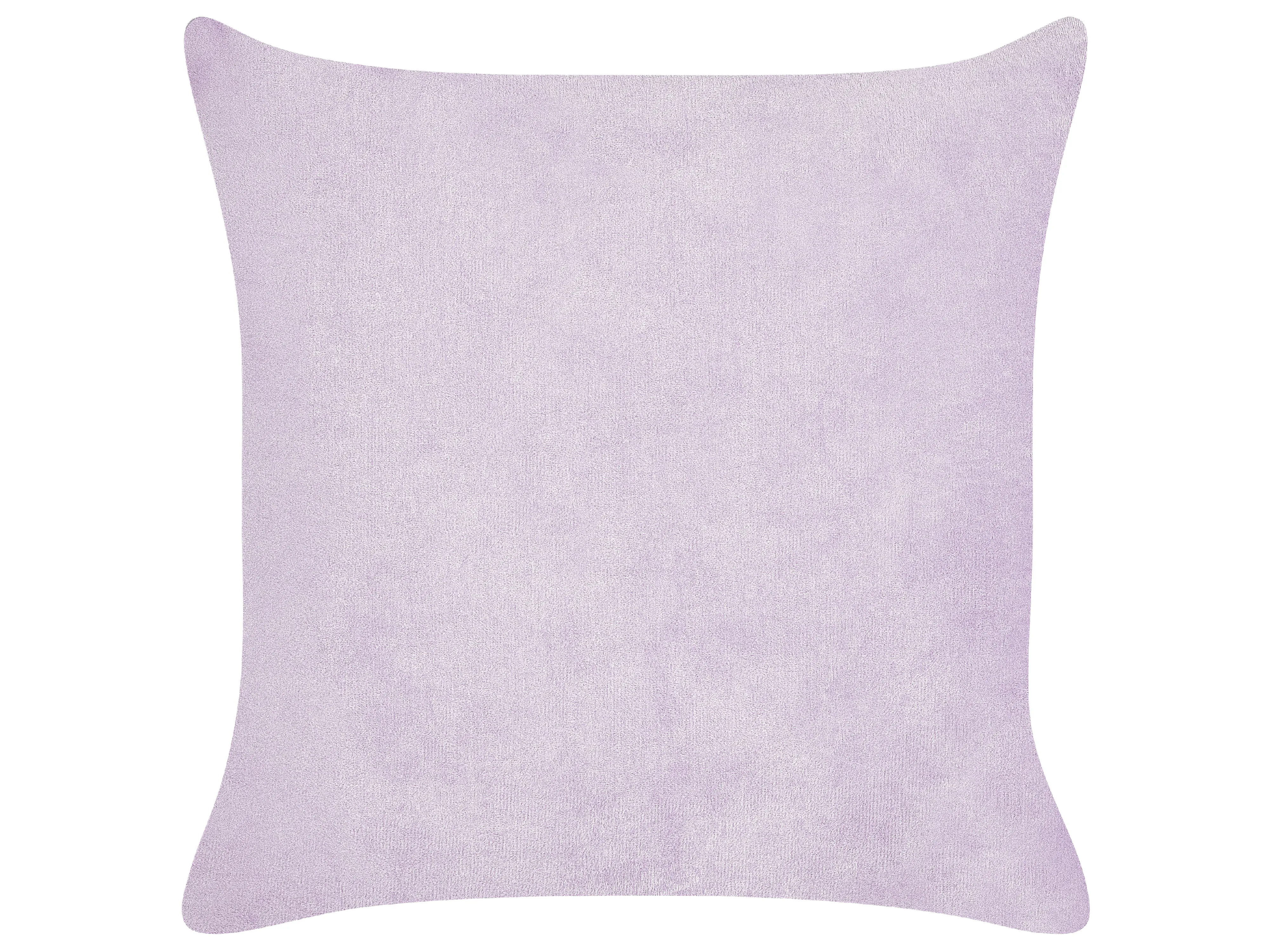 Set van 2 sierkussens MILLET Corduroy 43 x 43 cm Paars geometrisch patroon