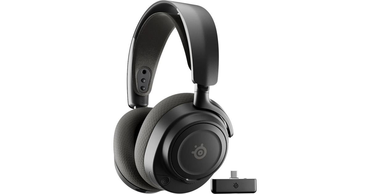 SteelSeriesArctis Nova 7X Wireless Gen 2 over-ear gaming headset  (Zwart, Pc, Xbox One, Xbox Series X|S, PlayStation 4/5, 2.4 GHz / Bluetooth, Tweedekans)