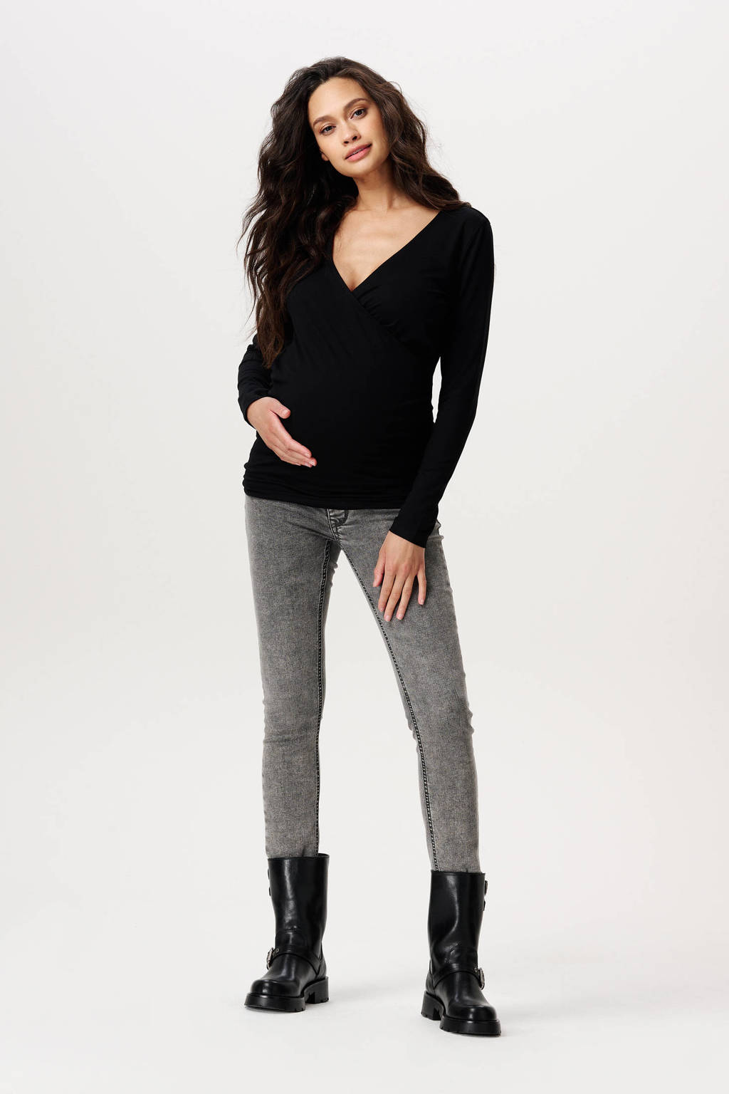 Noppies zwangerschaps jeggingElla grey denim