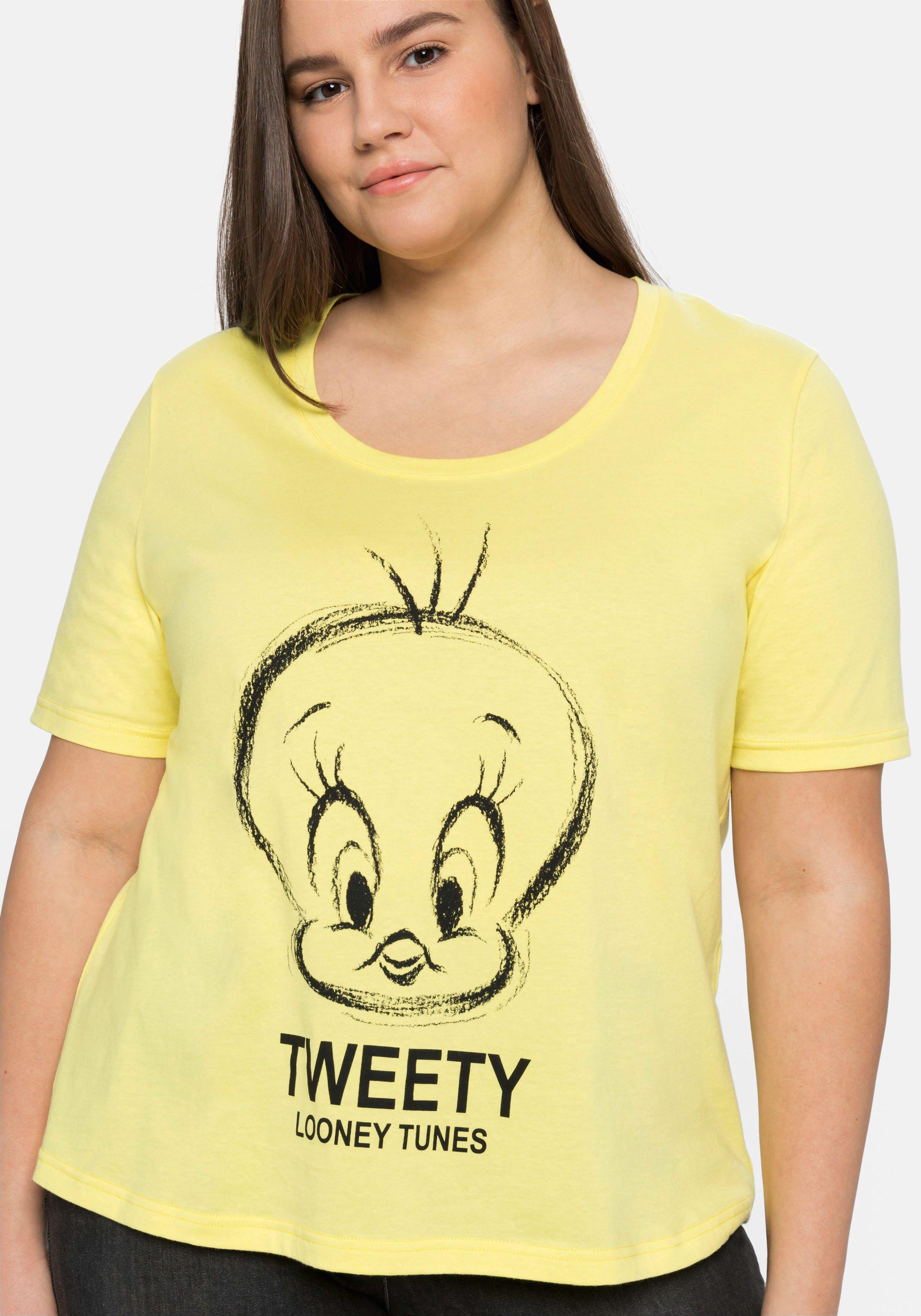 T-Shirt mit Comic-Druck und Rundhalsausschnitt