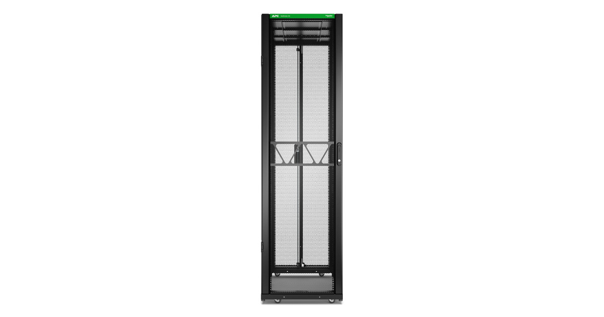 APCNetShelter SX Gen 2 AR3305B2, 45U server rack  (Zwart/groen, 60(b) x 212,4(h) x 120(d) cm, met zijkanten)