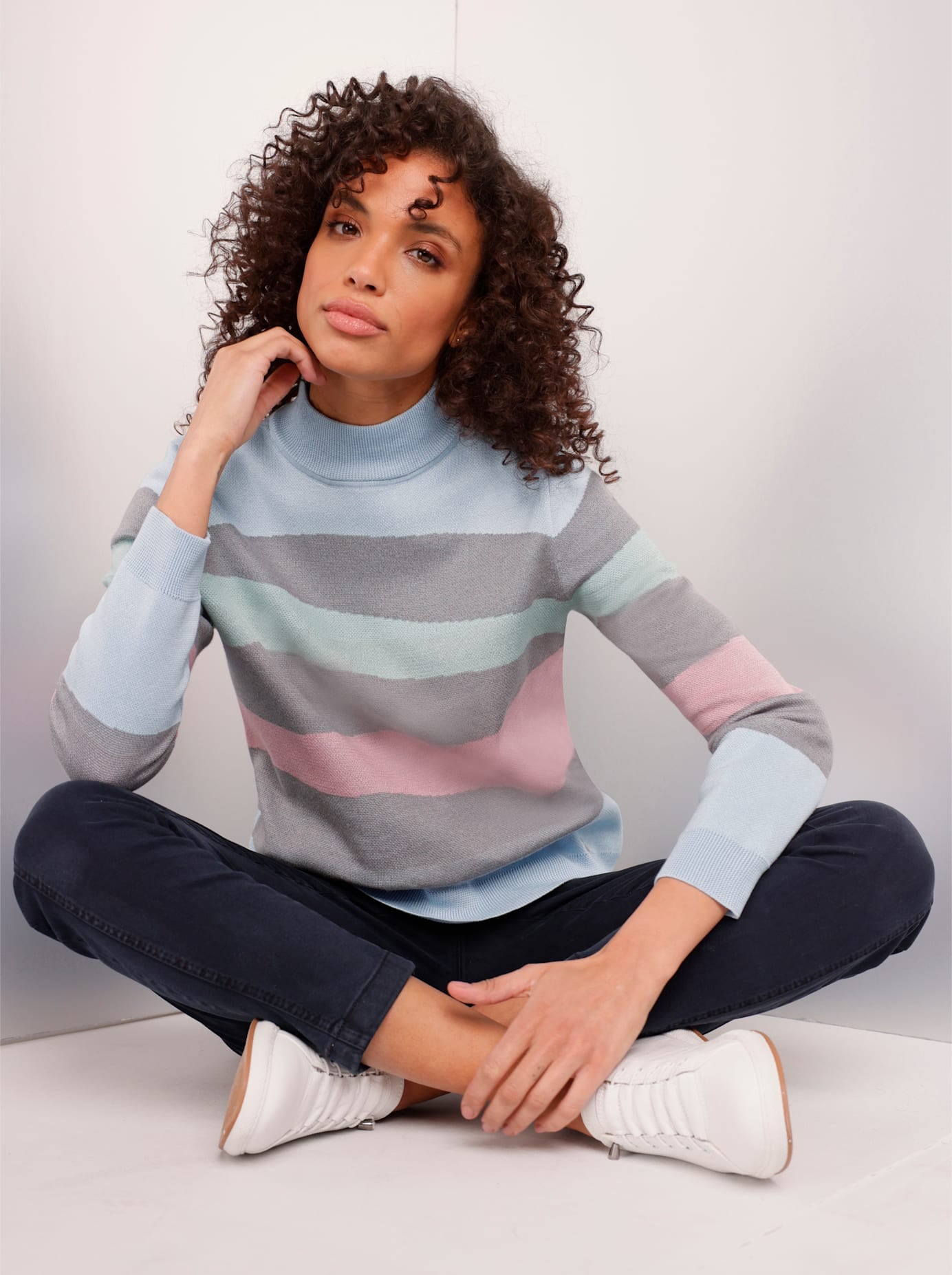 CREATION L PREMIUM Jacquardpullover »Baumwoll-Pullover«