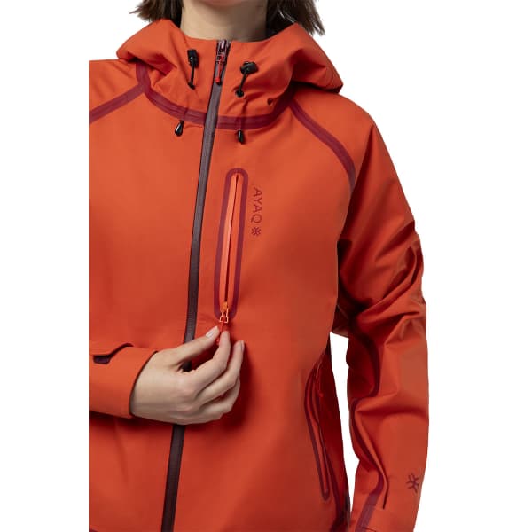 Veste ski de randonnée AYAQ LONAK HARDSHELL JKT W ORANGE SUNRISE