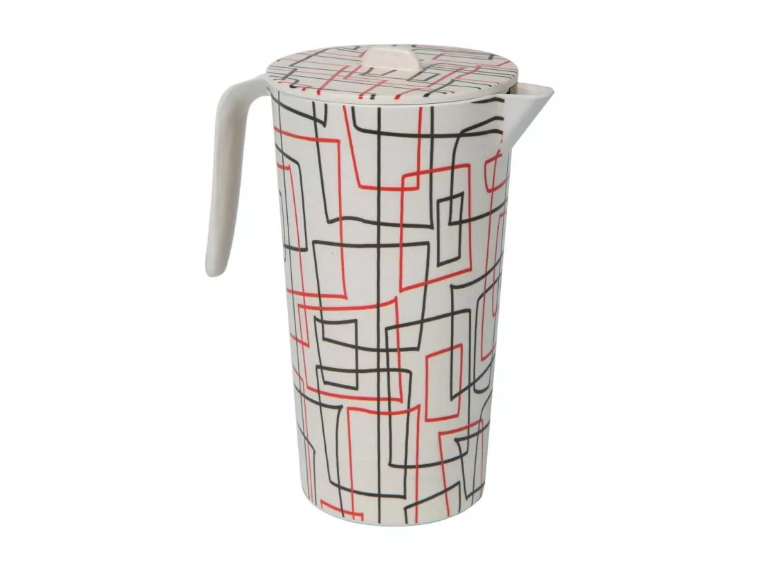 Ensemble carafe et 4 verres en bambou