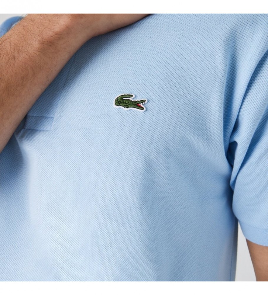Camisa polo Lacoste Classic Fit tamanho G (12, 12) azul claro