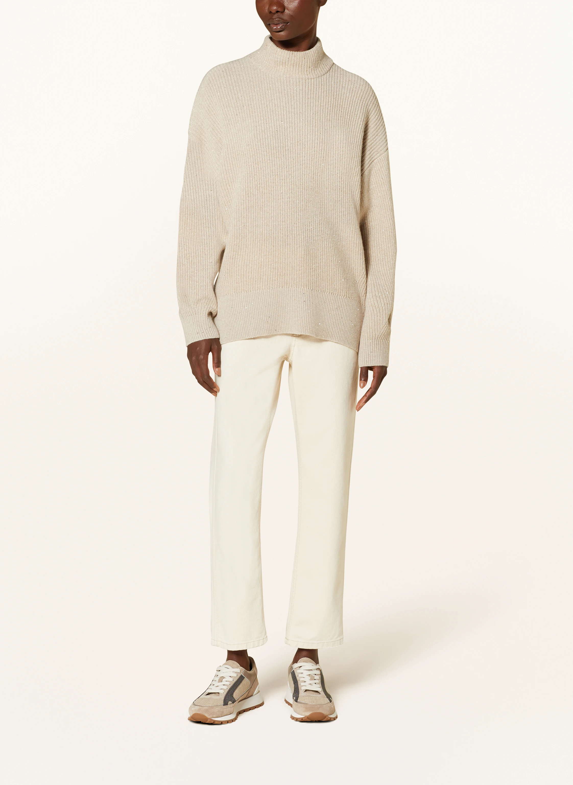 BRUNELLO CUCINELLI Pullover mit Cashmere und Glitzergarn
