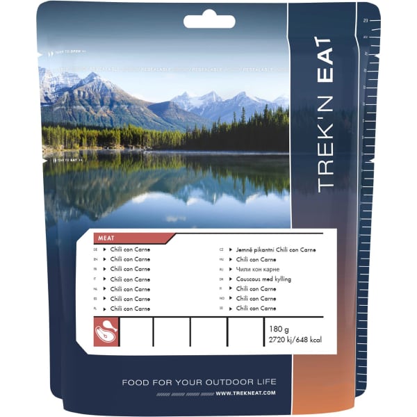 Repas lyophilisé TREK'N EAT CHILI CON CARNE 180G