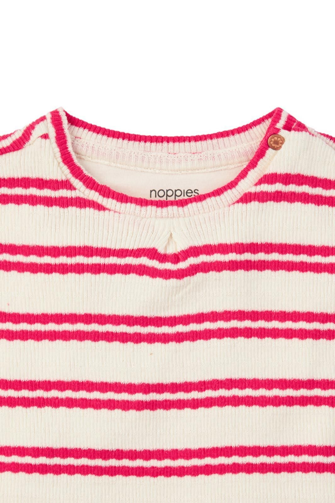 Noppies Baby T-shirt Marfa - Stripe pattern Pink
