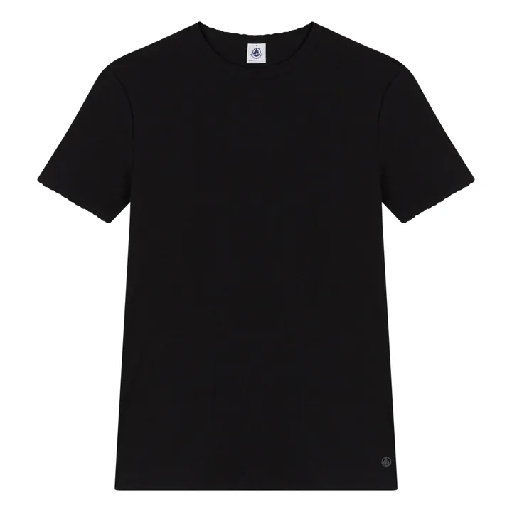 Petit Bateau T-shirt Point Cocotte - Collection Femme | Noir