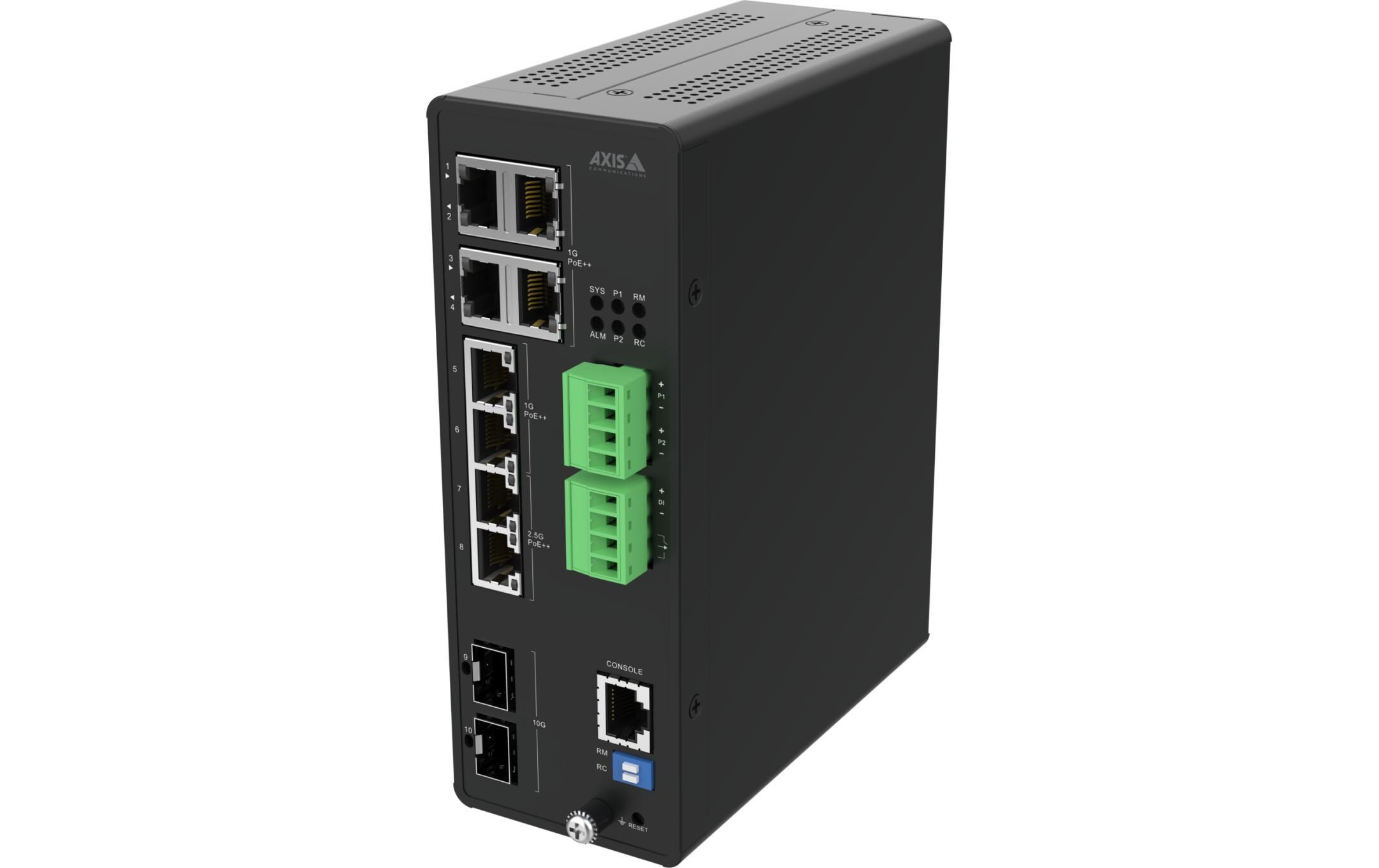 PoE++ Switch D8208-R 10 Port<br>Industrieller, verwalteter PoE++-Switch mit 8 Ports