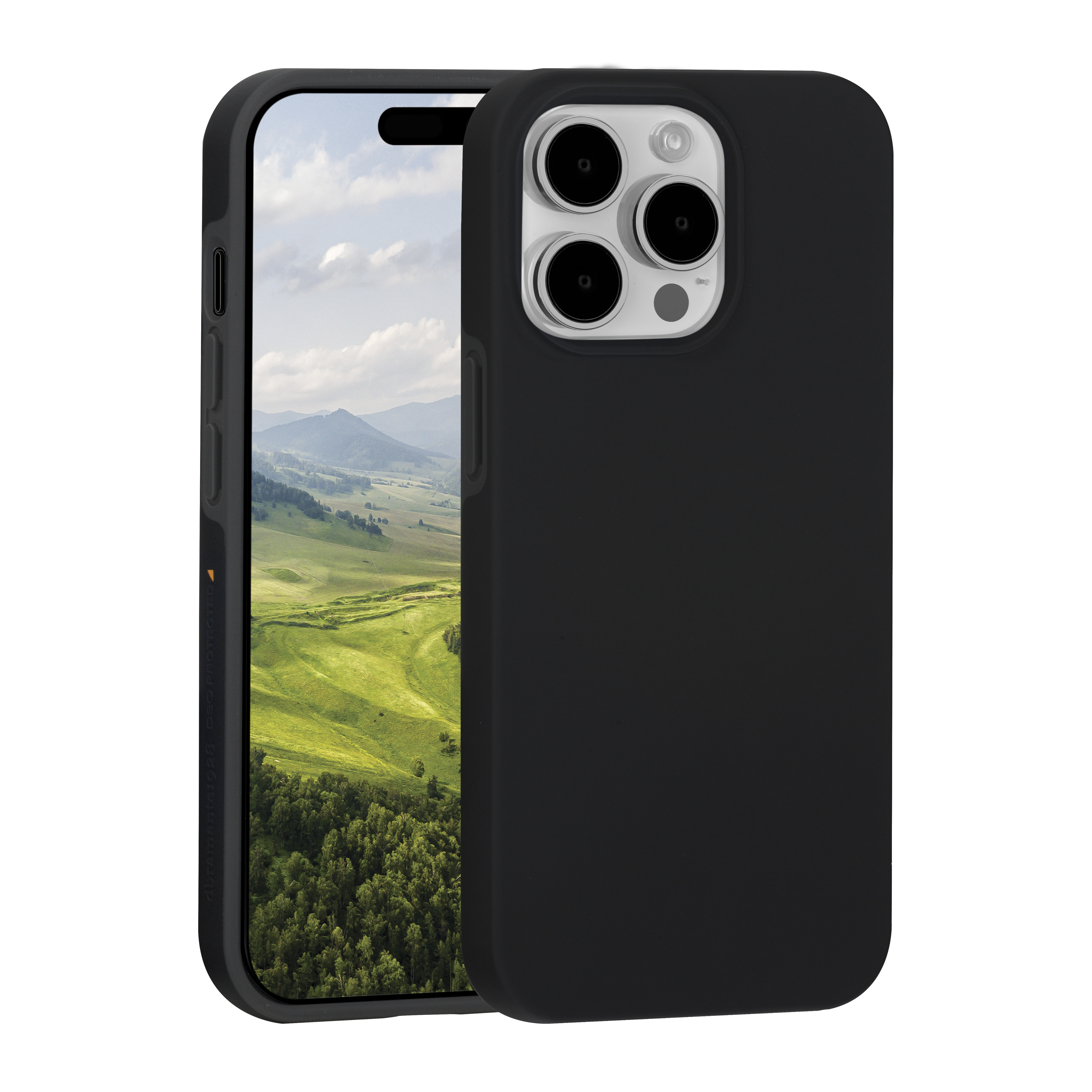 iPhone 15 Pro Hardcase Hülle Clear Case Iceland Ultra D3O MagSafe Recycled (IU61BL001909) - Schwarz