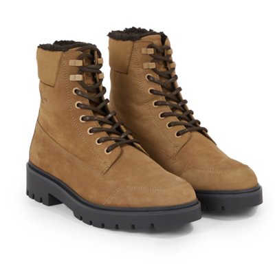 Boots homme Combat Mid Laceup Wl Suede CALVIN KLEIN
