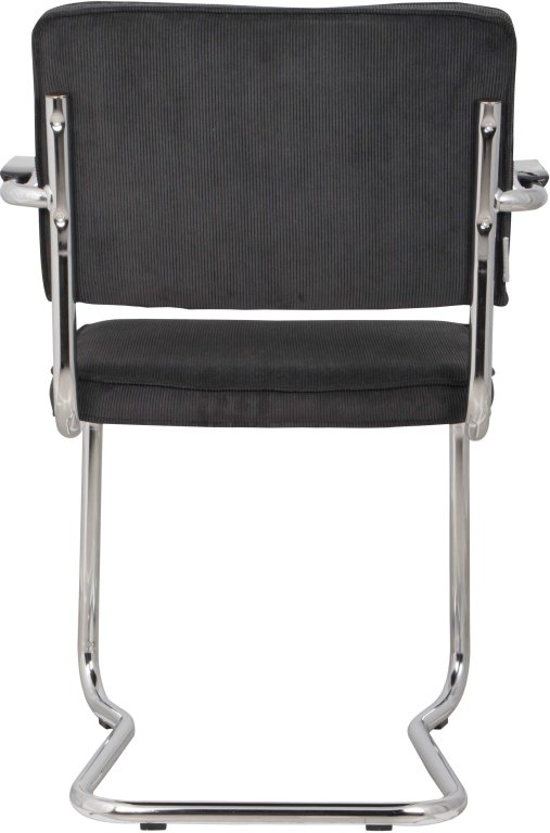 Zuiver Ridge Kink Rib stoel met armleuningen Blauw