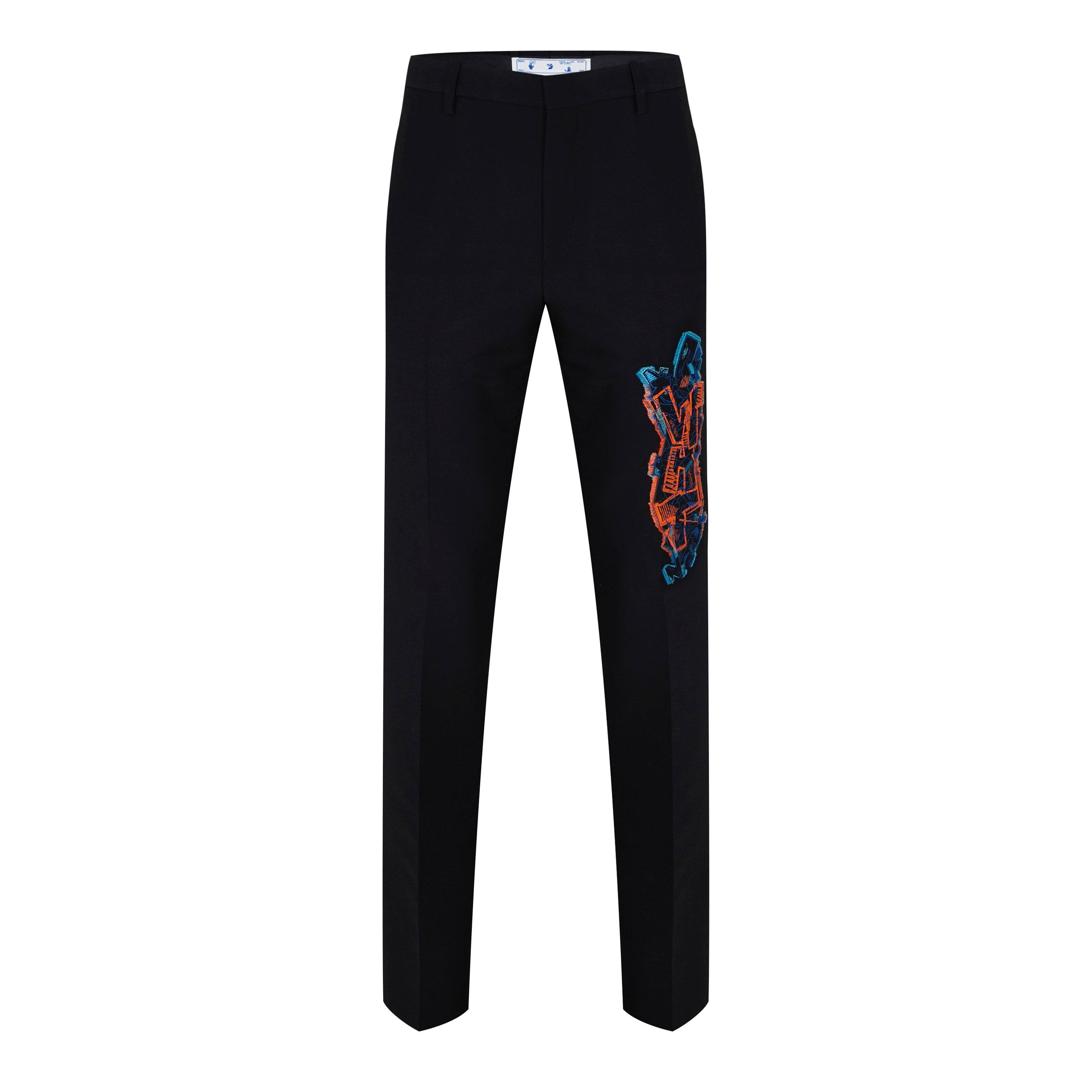 Off White Graffiti Slim Fit Trousers
