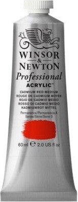 Winsor & Newton - Akrylmaling - Cadmium Red Medium 60 ML