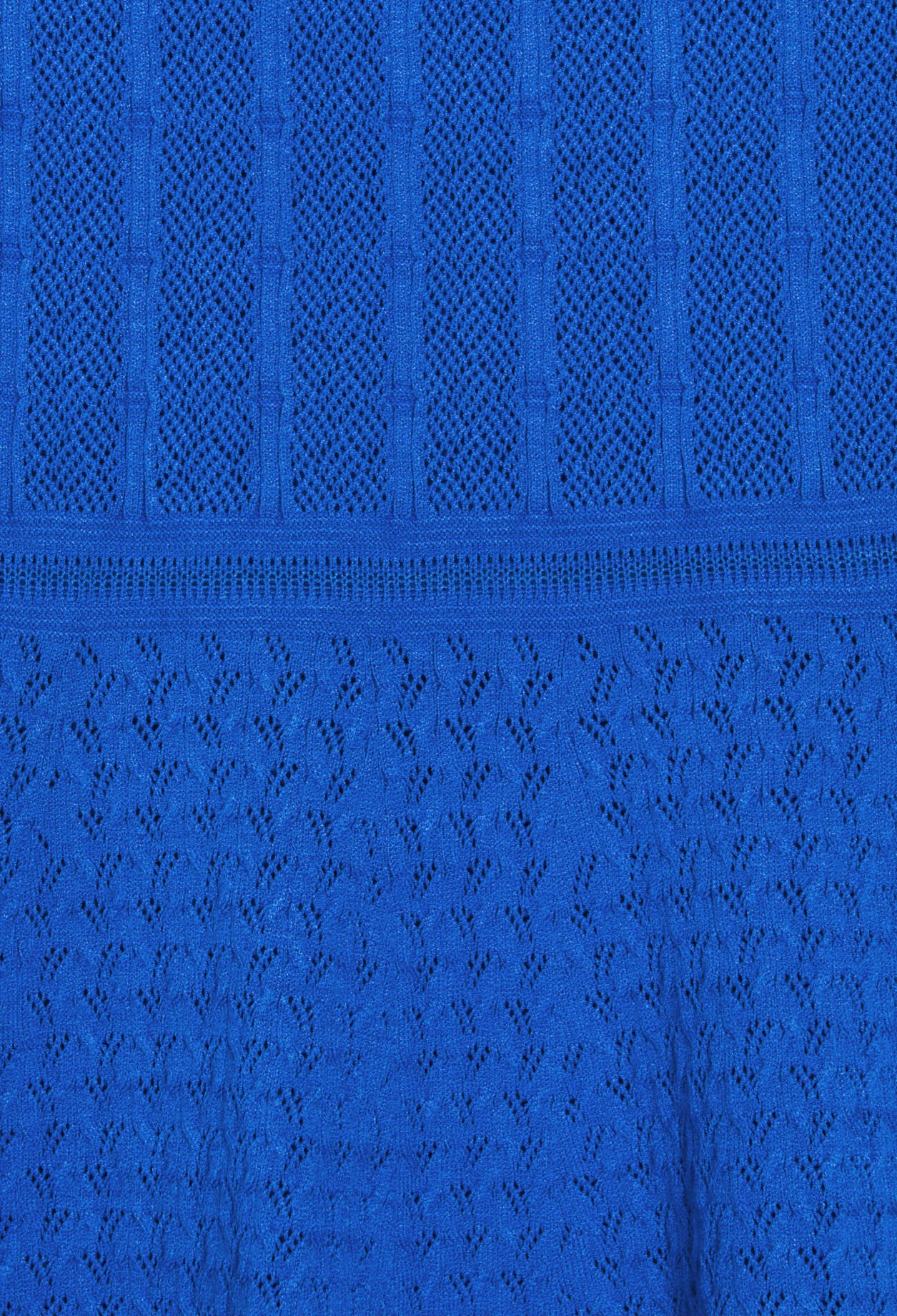 Robe courte maille bleue