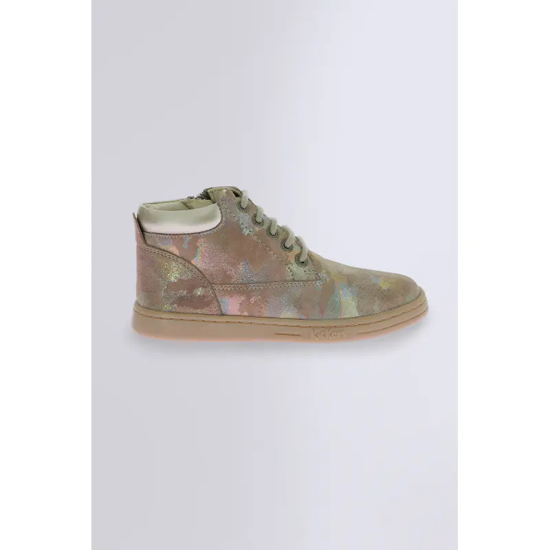 TACKLAND KAKI CAMO IRISE BOTTINES Cuir Fille