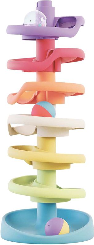 Quercetti - Play Eco Ballentoren - Activiteitenspeelgoed - Multikleur - 10dlg.