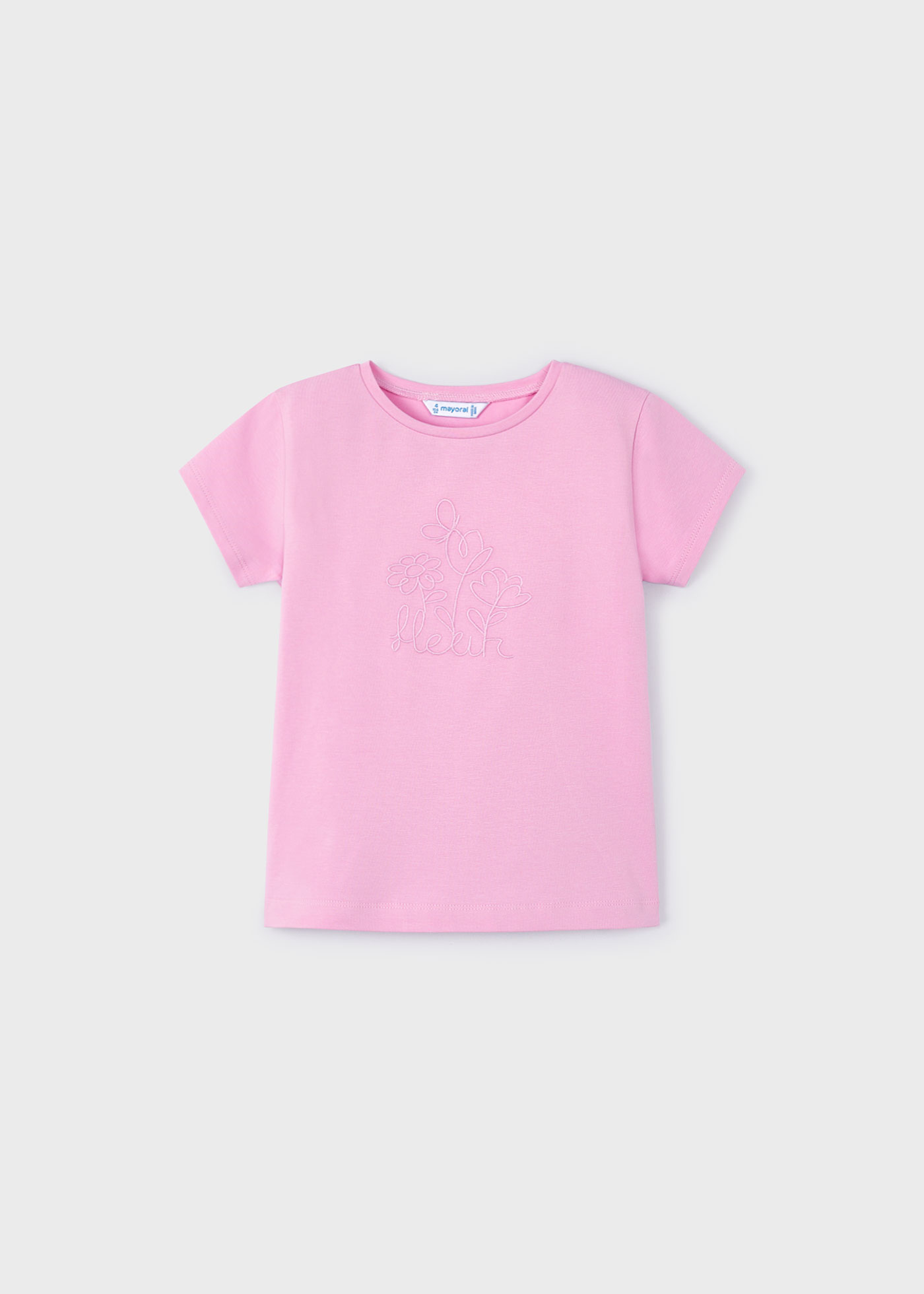 Camiseta bordada Better Cotton para meninas