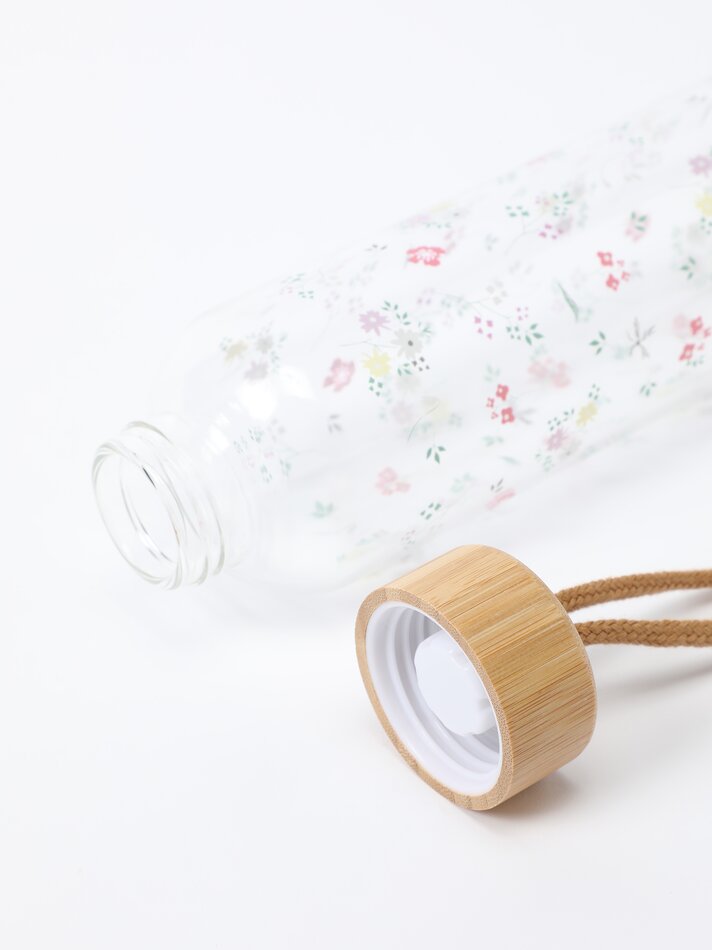 Garrafa de 750ml com estampa floral - Vários modelos