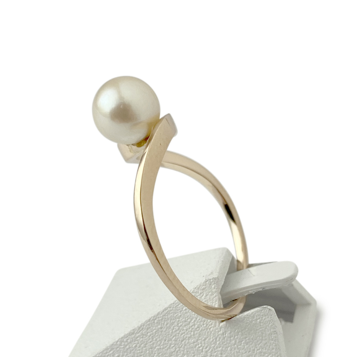 Bague d'occasion or 750 jaune perle de culture