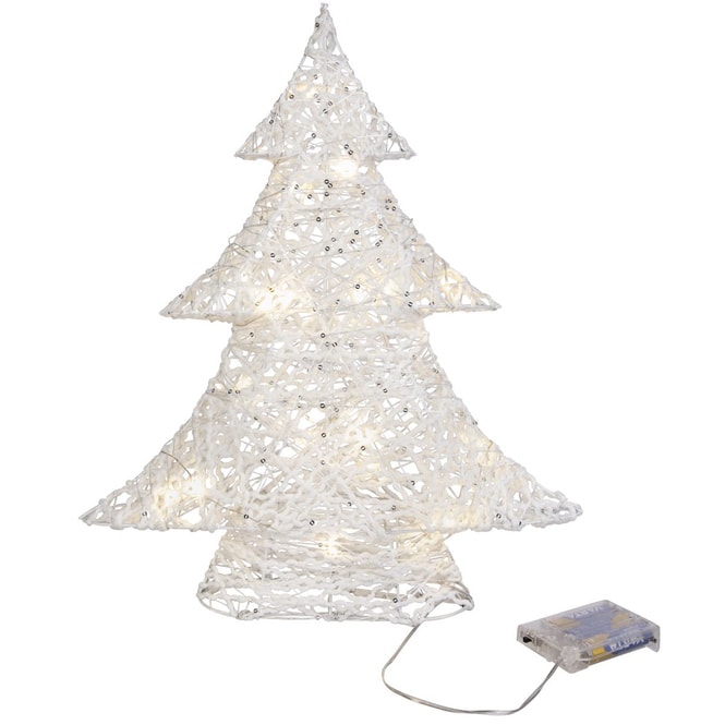 Dekobaum - weiß - mit LED - ca. 40 cm