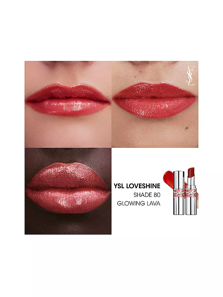 YVES SAINT LAURENT Loveshine Lippenstift (80 Glowing Lava) beere